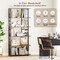 Modern 6-Tier Book Shelf Heavy-Duty Frame with Wall Anchor Kits